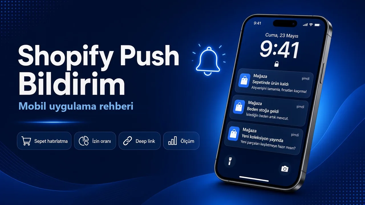 Shopify Mobil Uygulama Push Bildirim Rehberi